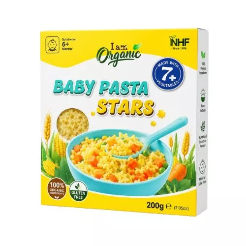 NHF I Am Organic Baby Stars Pasta 200g
