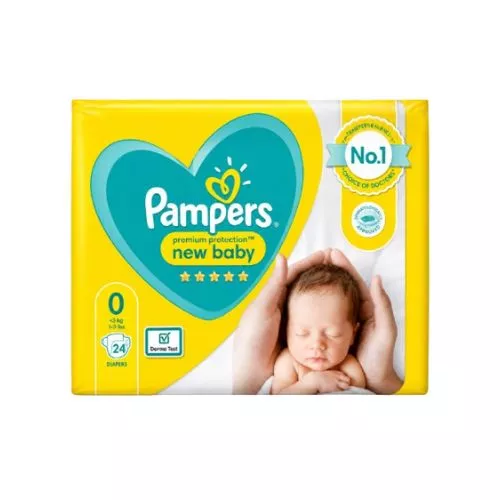 Pampers Premium Care New Baby Diapers Size 0