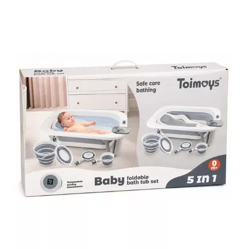 Toimoys 5-in-1 Foldable Baby Bath Tub