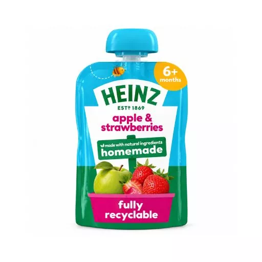 Heinz Apple & Strawberry Puree 100g