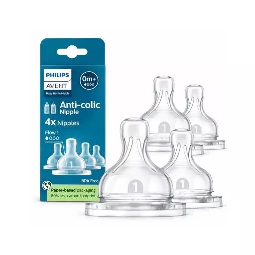 Philips Avent Anti-Colic Nipple 2pcs 0m+ Flow 1